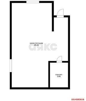 1-к квартира, вторичка, 45м2, 6/6 этаж