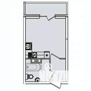 Студия квартира, вторичка, 25м2, 12/24 этаж