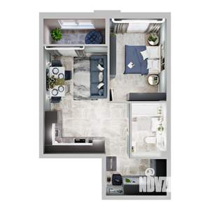 1-к квартира, вторичка, 42м2, 9/9 этаж