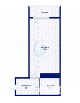 Студия квартира, вторичка, 26м2, 23/23 этаж