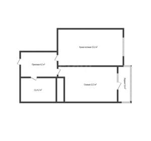 1-к квартира, вторичка, 38м2, 4/16 этаж