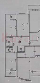 2-к квартира, вторичка, 73м2, 6/18 этаж