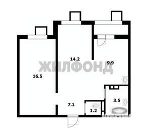 2-к квартира, вторичка, 54м2, 2/19 этаж