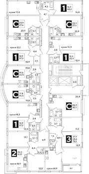 1-к квартира, вторичка, 36м2, 2/16 этаж