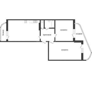 2-к квартира, вторичка, 45м2, 10/17 этаж