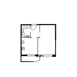 1-к квартира, вторичка, 41м2, 2/19 этаж