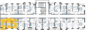 2-к квартира, вторичка, 52м2, 14/19 этаж