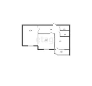 2-к квартира, вторичка, 50м2, 5/24 этаж