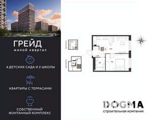 1-к квартира, вторичка, 35м2, 2/9 этаж