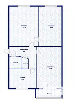 3-к квартира, вторичка, 59м2, 3/5 этаж