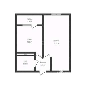 1-к квартира, вторичка, 35м2, 4/24 этаж