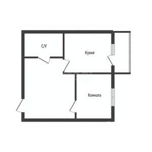 1-к квартира, вторичка, 37м2, 3/6 этаж