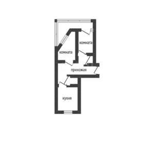 2-к квартира, вторичка, 55м2, 11/16 этаж