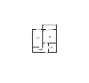 1-к квартира, вторичка, 40м2, 12/16 этаж