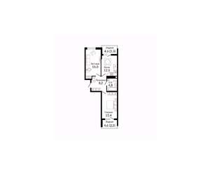 2-к квартира, вторичка, 63м2, 10/23 этаж