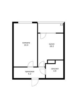 1-к квартира, вторичка, 35м2, 11/16 этаж