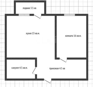 1-к квартира, вторичка, 38м2, 18/22 этаж