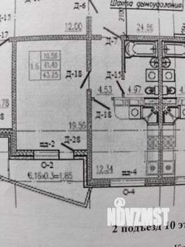 1-к квартира, вторичка, 41м2, 10/16 этаж