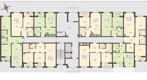 1-к квартира, вторичка, 43м2, 1/8 этаж