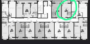 Студия квартира, вторичка, 24м2, 9/19 этаж