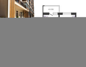 1-к квартира, вторичка, 38м2, 21/24 этаж