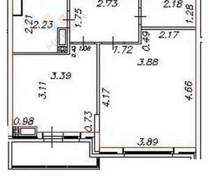 1-к квартира, вторичка, 40м2, 13/24 этаж