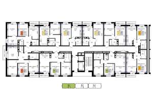1-к квартира, строящийся дом, 38м2, 3/16 этаж