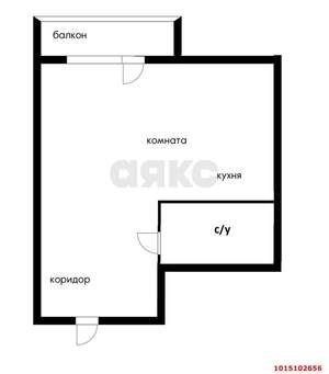 1-к квартира, вторичка, 35м2, 9/10 этаж