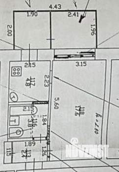 1-к квартира, вторичка, 30м2, 1/5 этаж