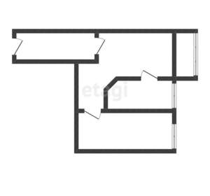 2-к квартира, вторичка, 49м2, 1/5 этаж