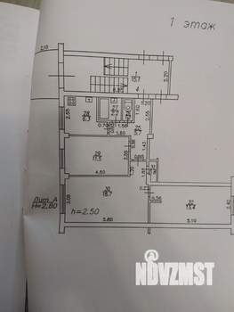 2-к квартира, вторичка, 60м2, 1/5 этаж