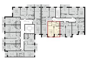 1-к квартира, строящийся дом, 41м2, 2/3 этаж