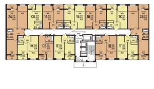 2-к квартира, строящийся дом, 65м2, 1/22 этаж