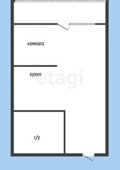 Студия квартира, вторичка, 24м2, 13/24 этаж