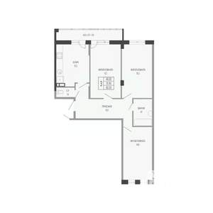 3-к квартира, вторичка, 80м2, 15/17 этаж