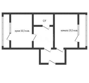 1-к квартира, вторичка, 42м2, 5/16 этаж