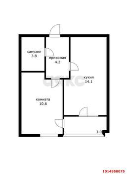 1-к квартира, вторичка, 34м2, 21/24 этаж