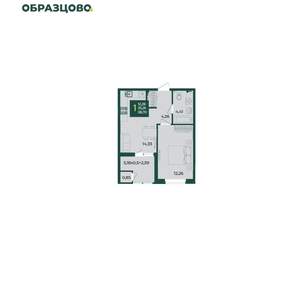 1-к квартира, вторичка, 39м2, 2/18 этаж