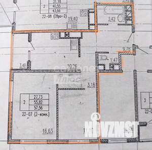 2-к квартира, вторичка, 55м2, 24/25 этаж