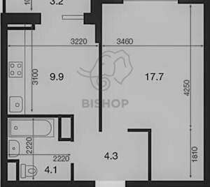 1-к квартира, вторичка, 38м2, 8/16 этаж