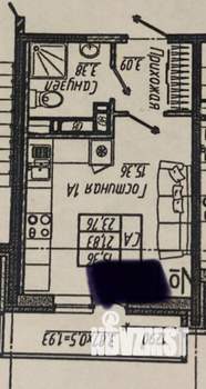 Студия квартира, вторичка, 24м2, 3/10 этаж