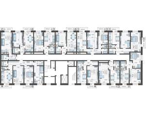 2-к квартира, строящийся дом, 61м2, 1/12 этаж