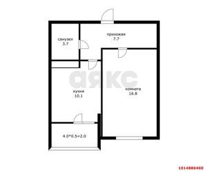 1-к квартира, вторичка, 40м2, 18/24 этаж
