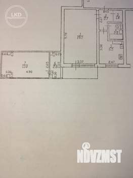 2-к квартира, вторичка, 49м2, 4/12 этаж