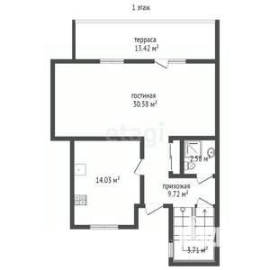 3-к квартира, вторичка, 136м2, 1/2 этаж