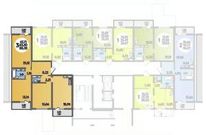 3-к квартира, вторичка, 88м2, 1/16 этаж