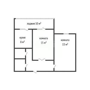 2-к квартира, вторичка, 47м2, 2/9 этаж