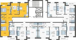 3-к квартира, вторичка, 74м2, 3/19 этаж