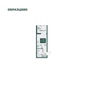 Студия квартира, вторичка, 22м2, 2/18 этаж