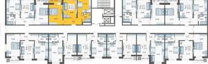 2-к квартира, вторичка, 51м2, 8/16 этаж